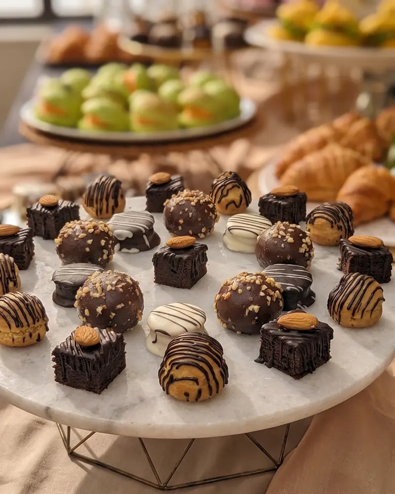 Servicio de Coffee Break Económico para empresas en Santiago: bocados dulces y salados listos para servir.