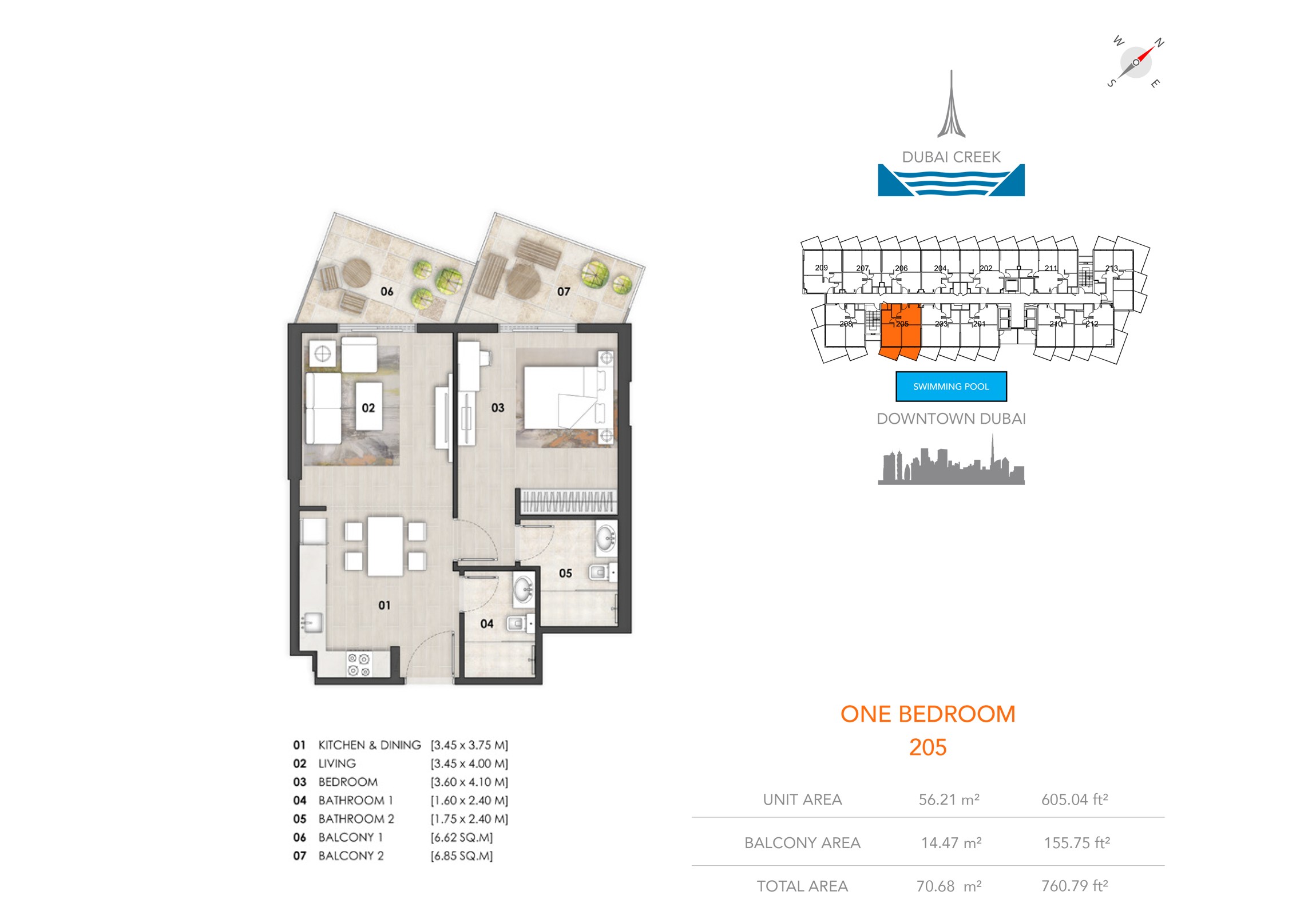 Binghatti Gateway Al Jaddaf 1 Bedroom