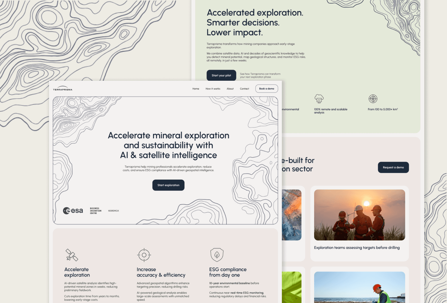 Final design of Terraprisma website