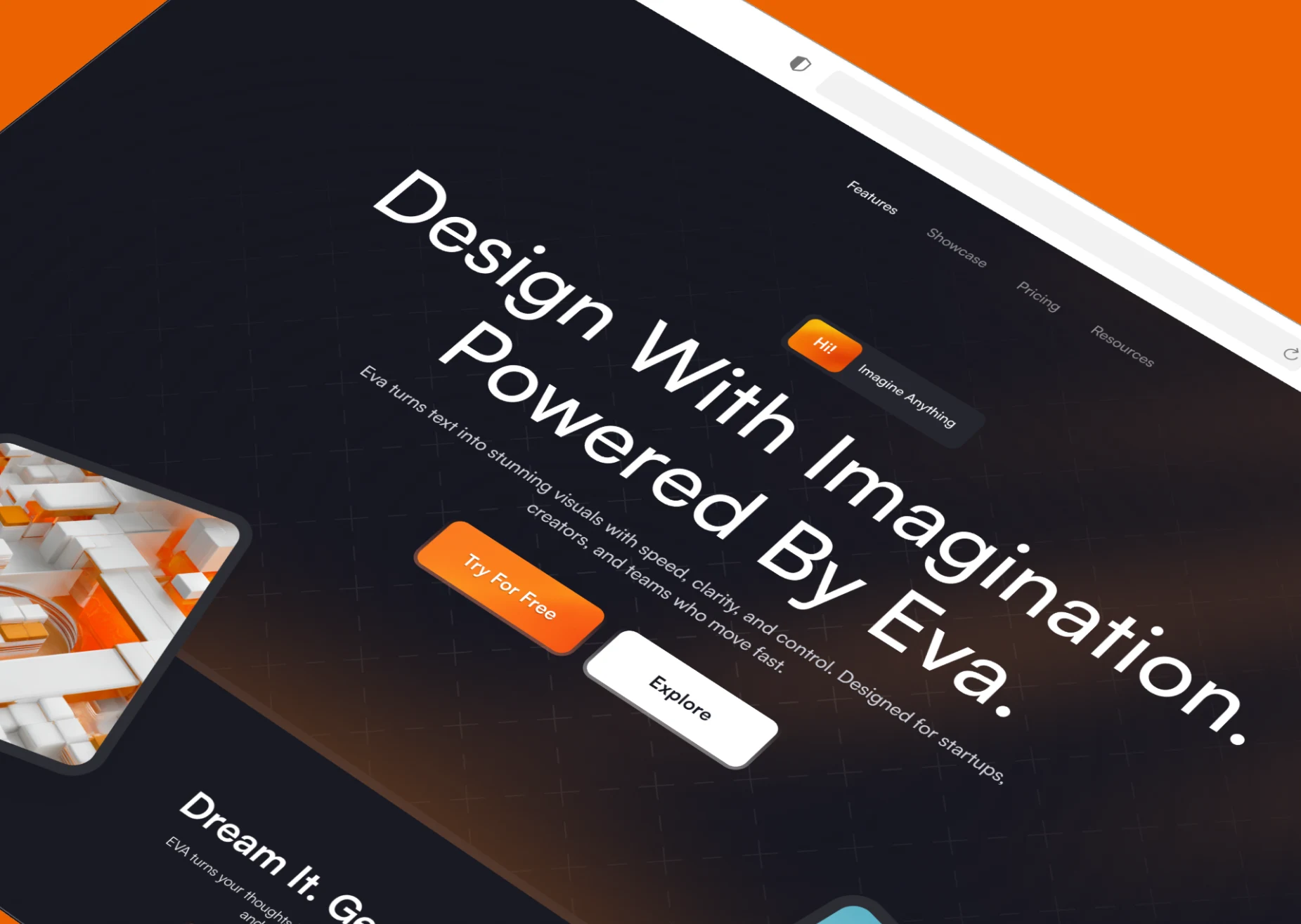 Startup landing page design with modern layout, bold typography, and conversion-focused sections