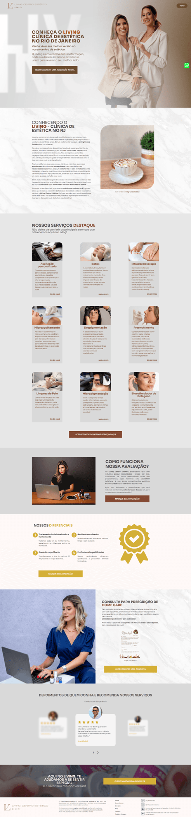 Site da empresa Impact Coalition Institute