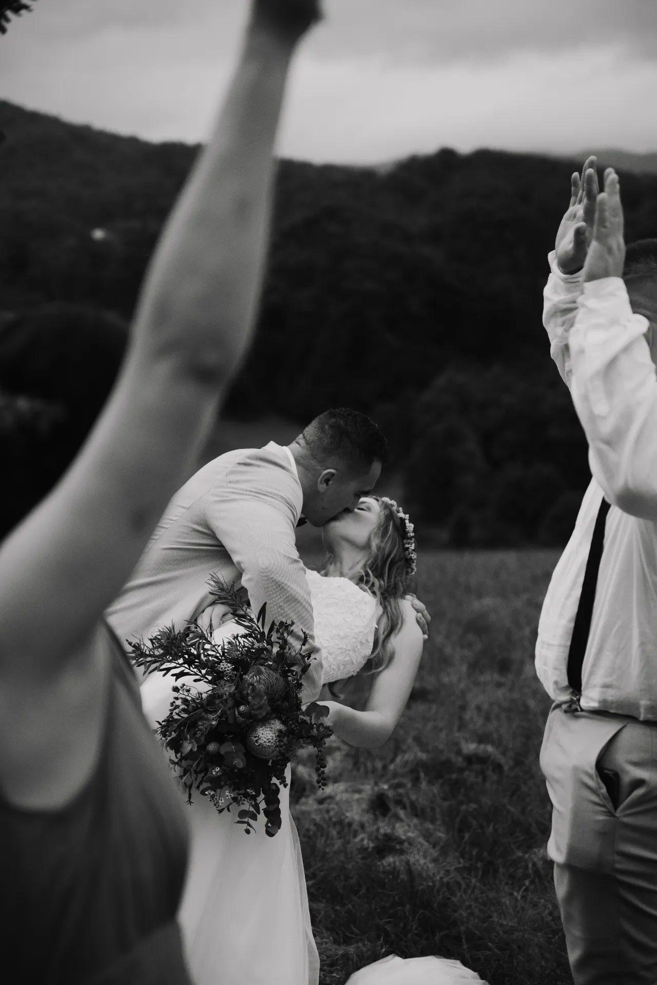 woman in white wedding dress