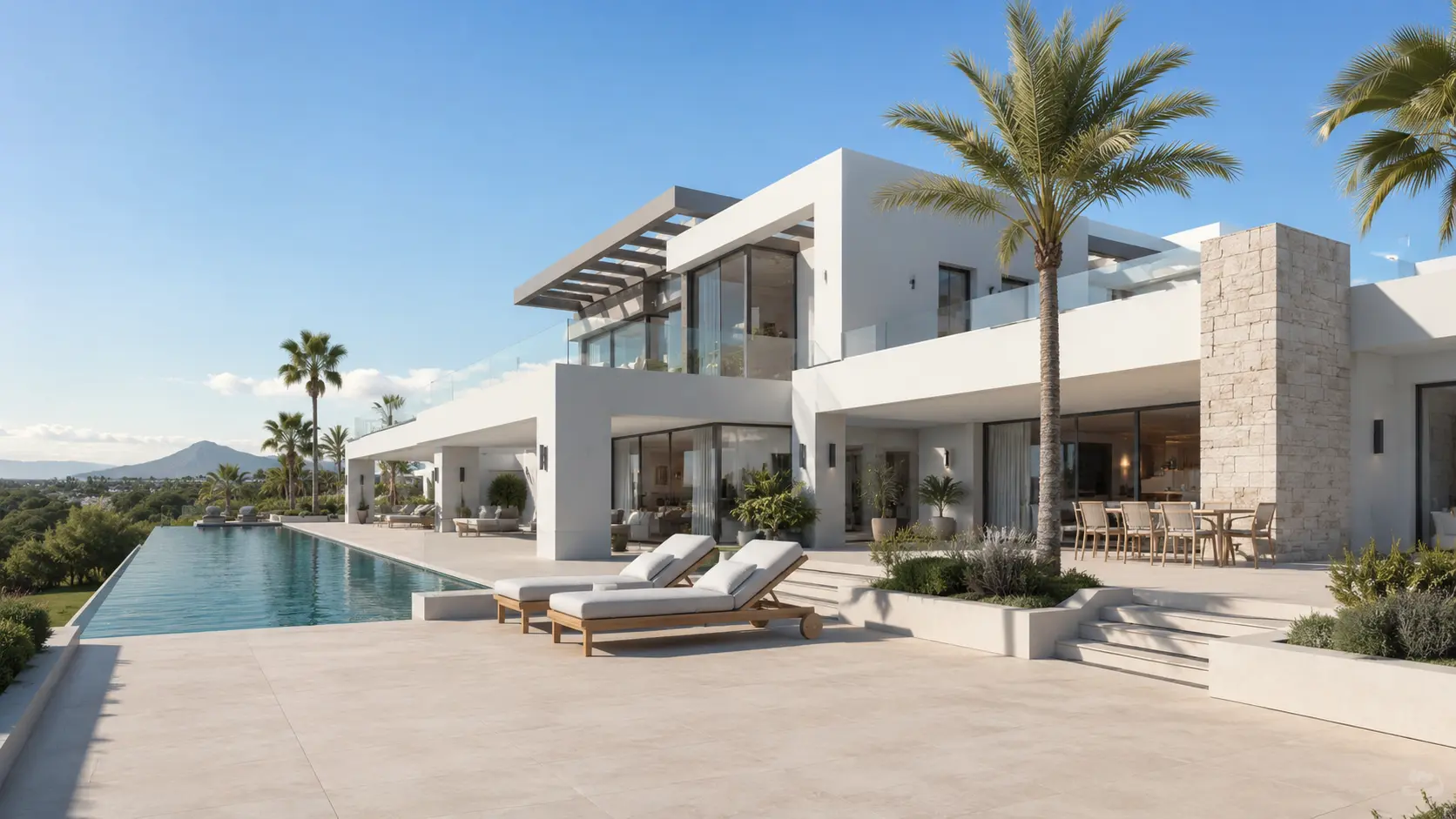 Villa con vistas al mar en Marbella