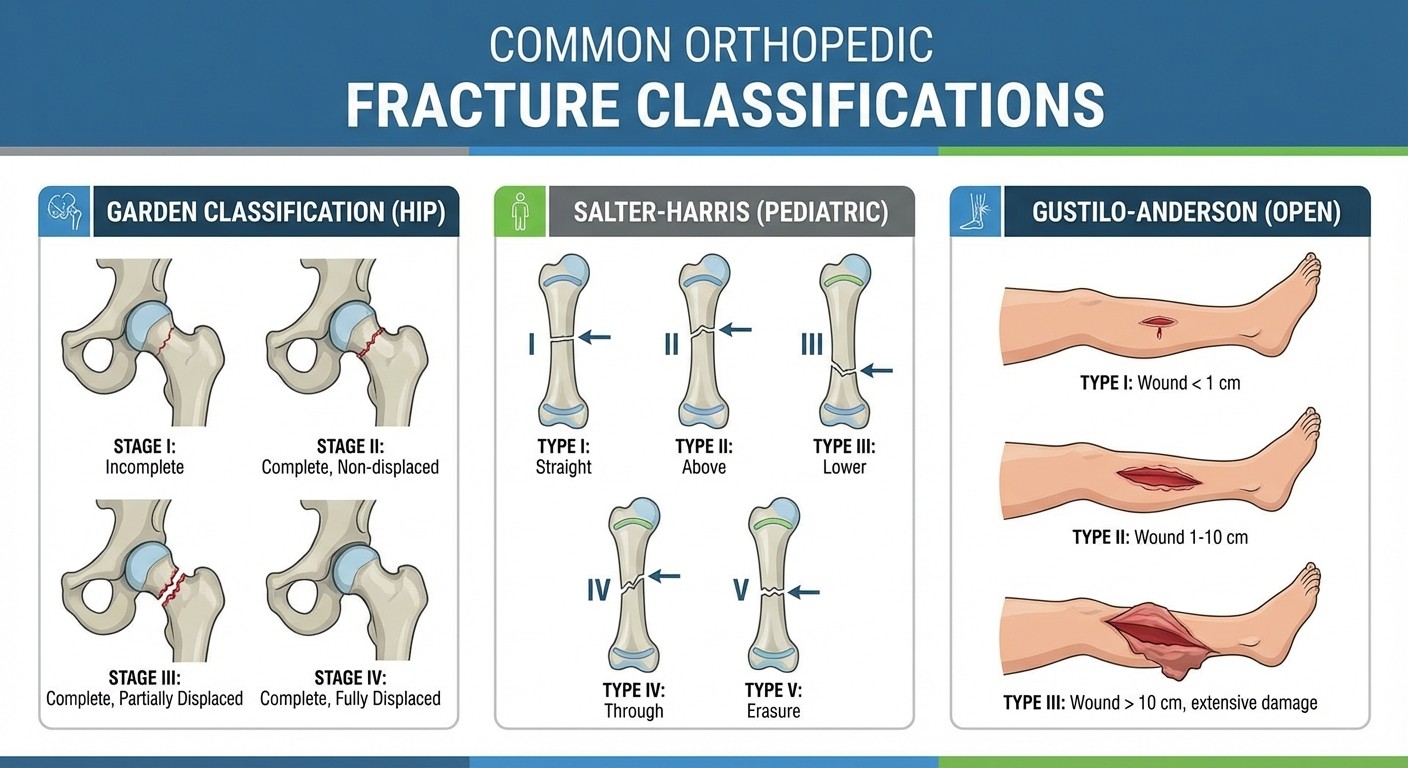 Essential Fracture Classifications for NEET PG Orthopedics