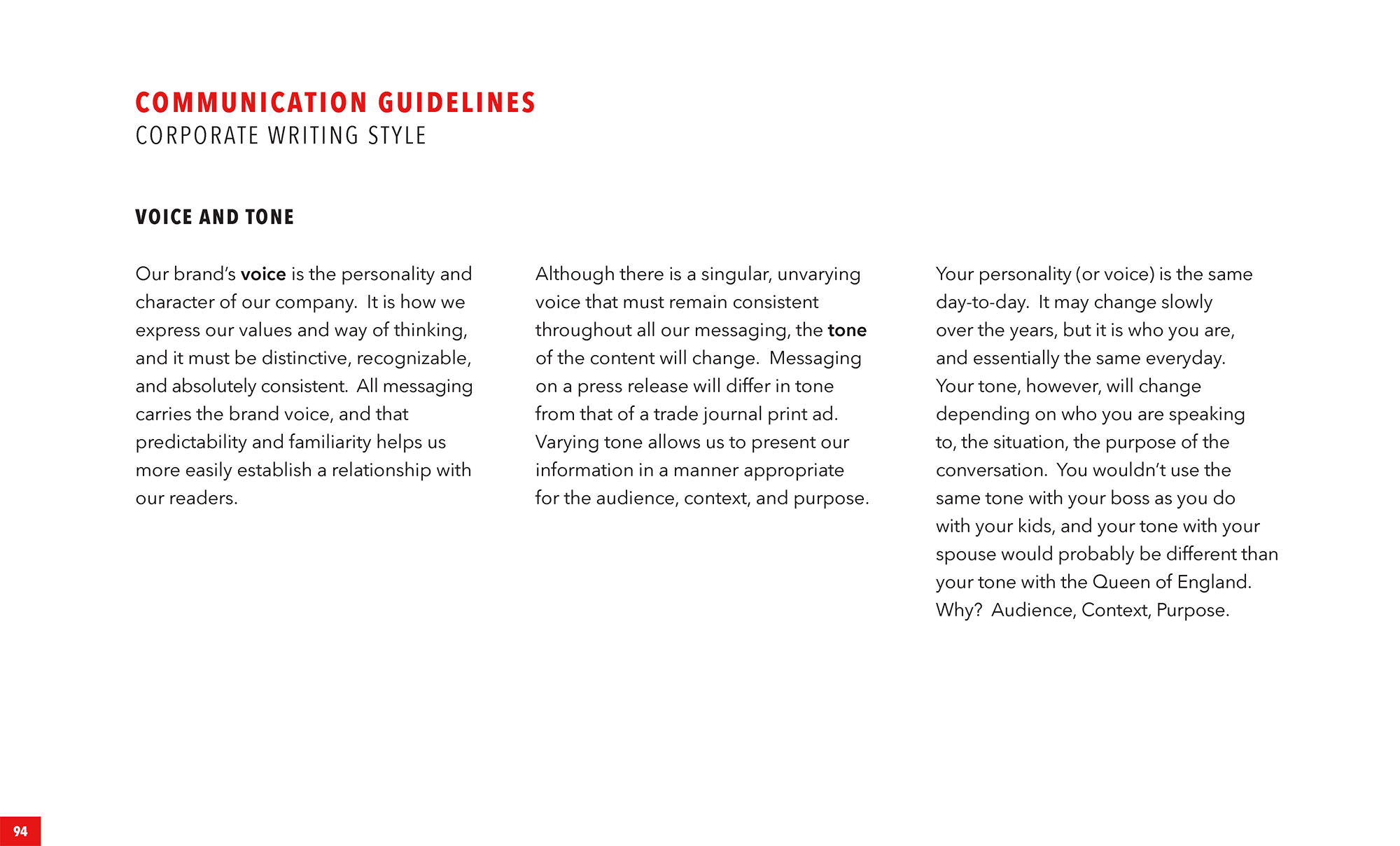 Grindmaster-Cecilware Brand Guidelines Sample Page