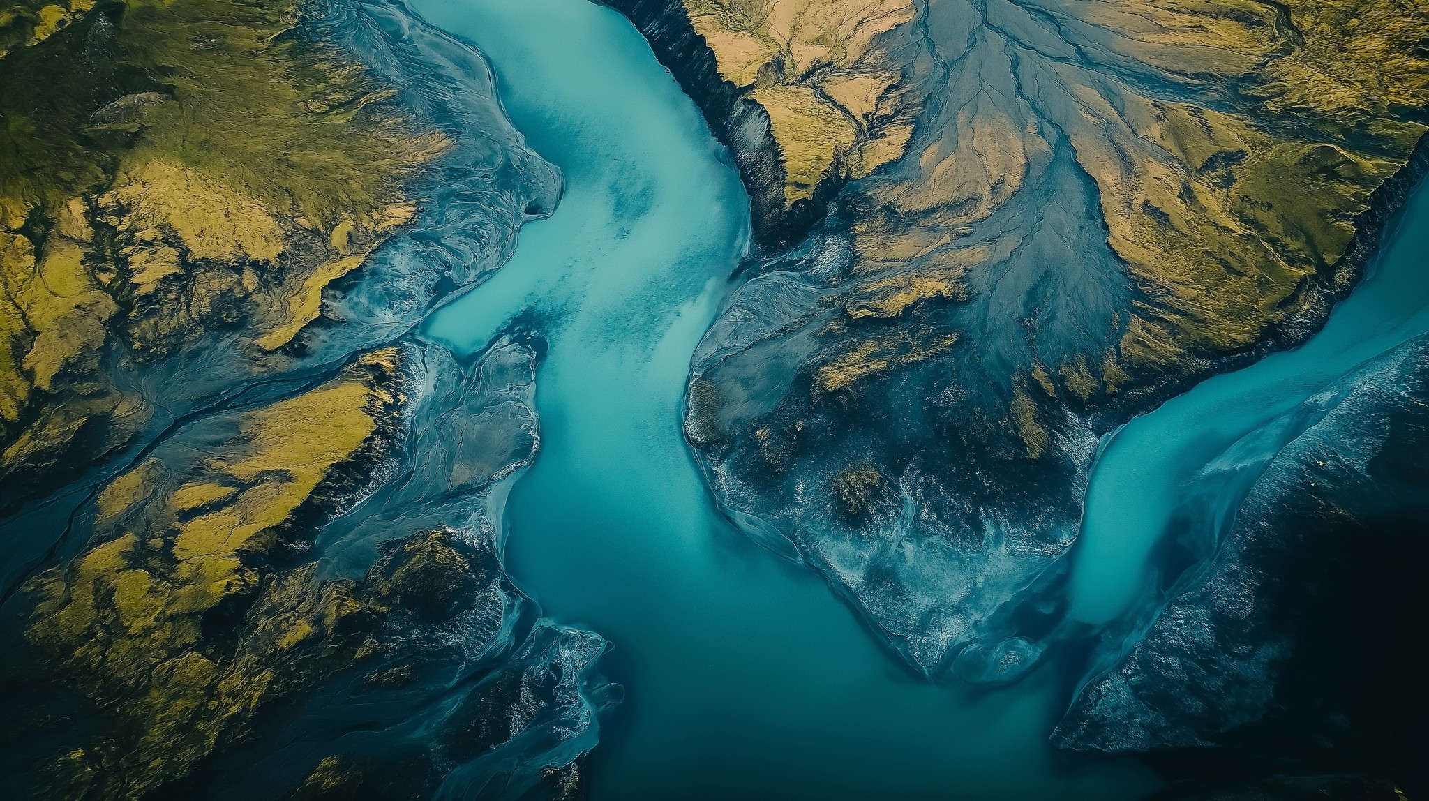 Icelandic Nature Birds-Eye-View