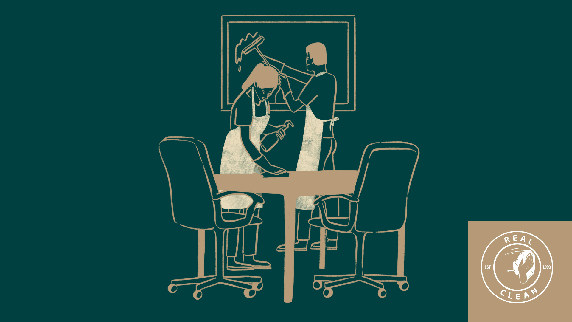 cleaning office graphics
