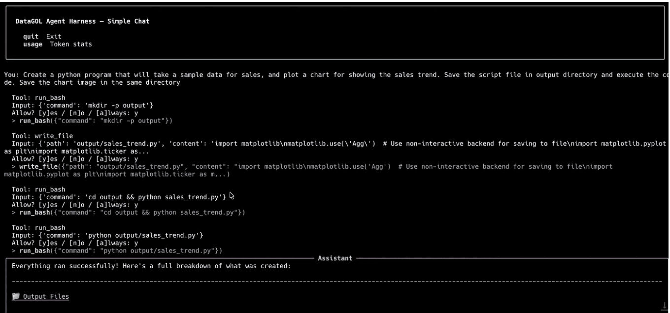 Screenshot or rendering of the permission flow — a tool call is paused, the tool name and arguments are surfaced in the UI, and the human approves or denies before execution