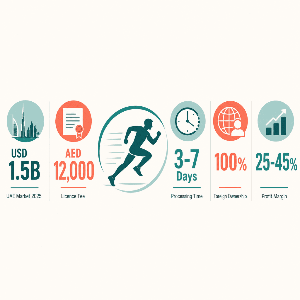 Infographic: Sport Training Business License in Dubai