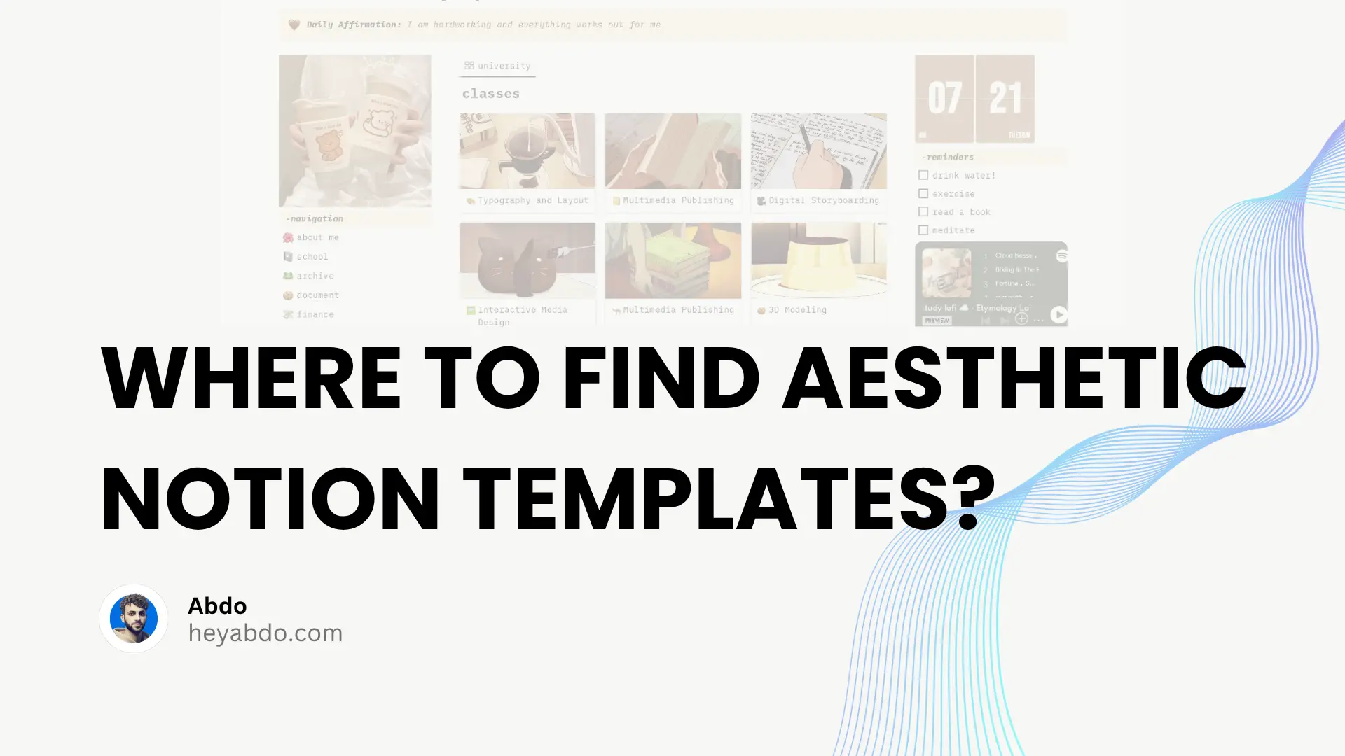 Where to Find Aesthetic Notion Templates