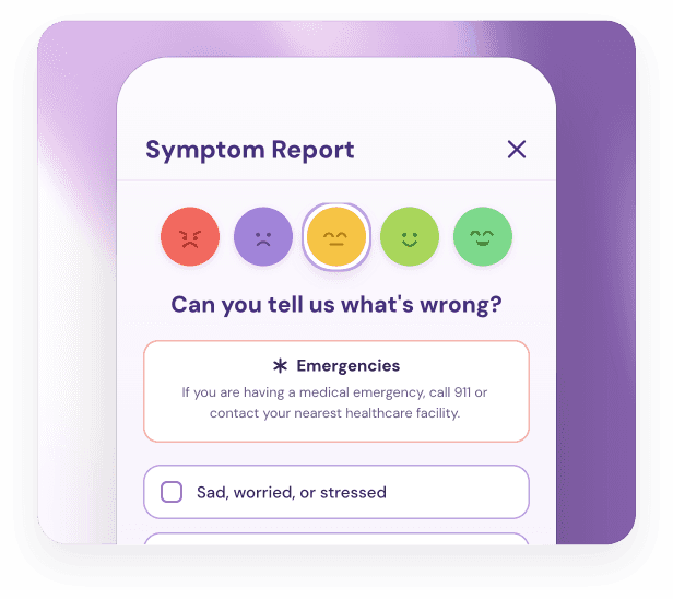 BobiHealth app screens for symptom reports, health metrics, and fetal kicks