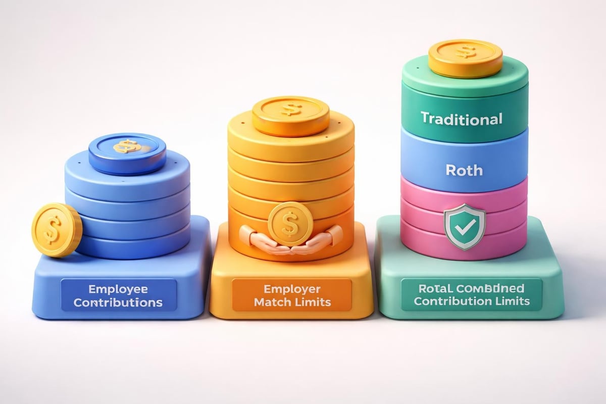 401k contribution limits and tax treatment