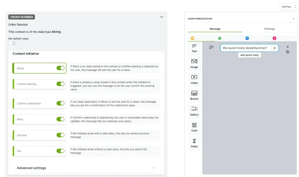 Screenshot der mercury.ai Benutzeroberfläche mit Workflow- und Einstellungsansicht verdeutlicht einfache Verwaltung und Prozessgestaltung