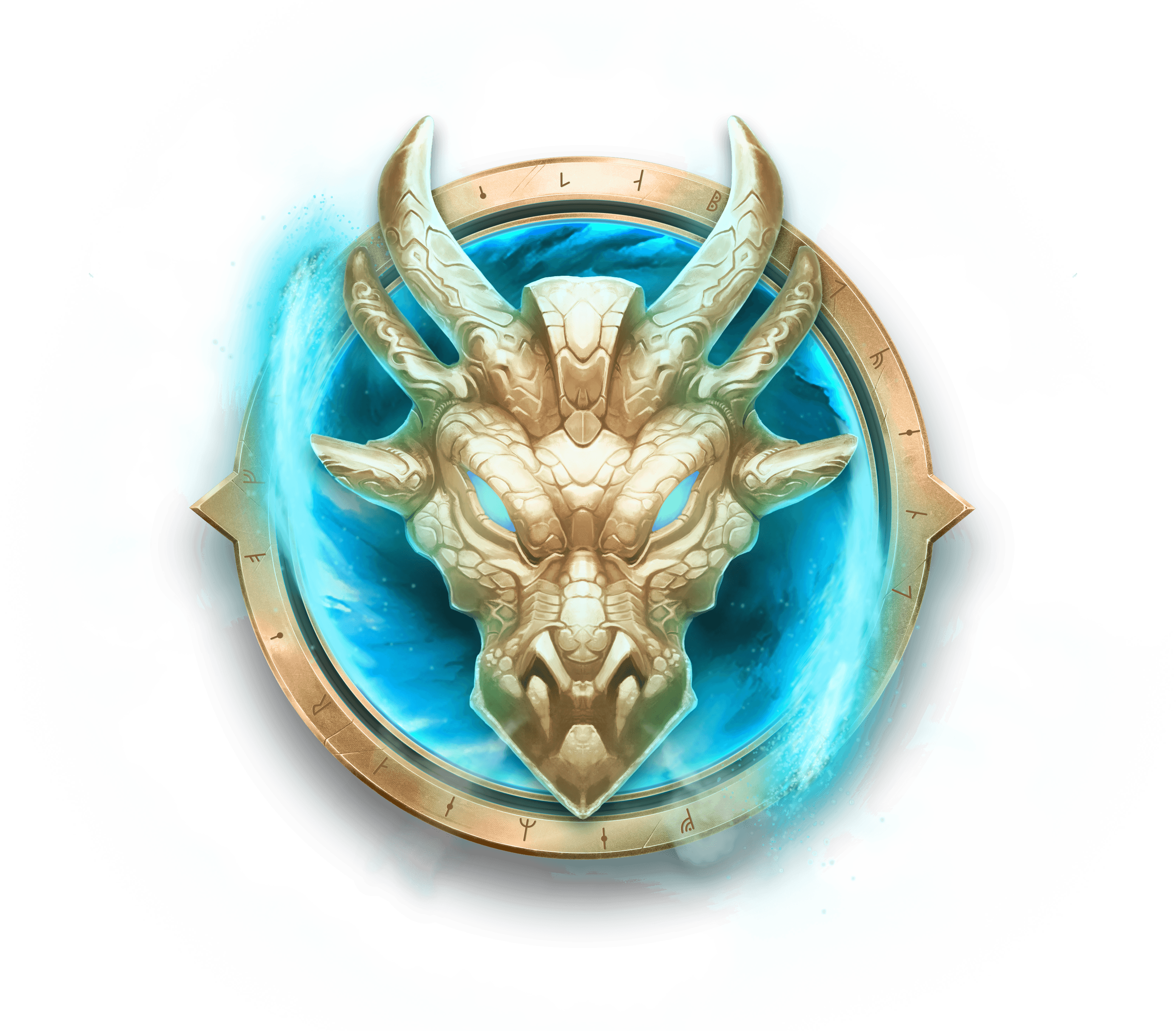 Runefest Logo - dragon head sigil