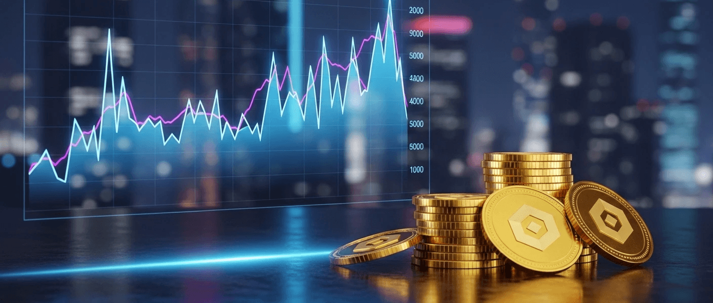 Cryptocurrency graph with golden physical coins - Is ICP Crypto a Good Investment