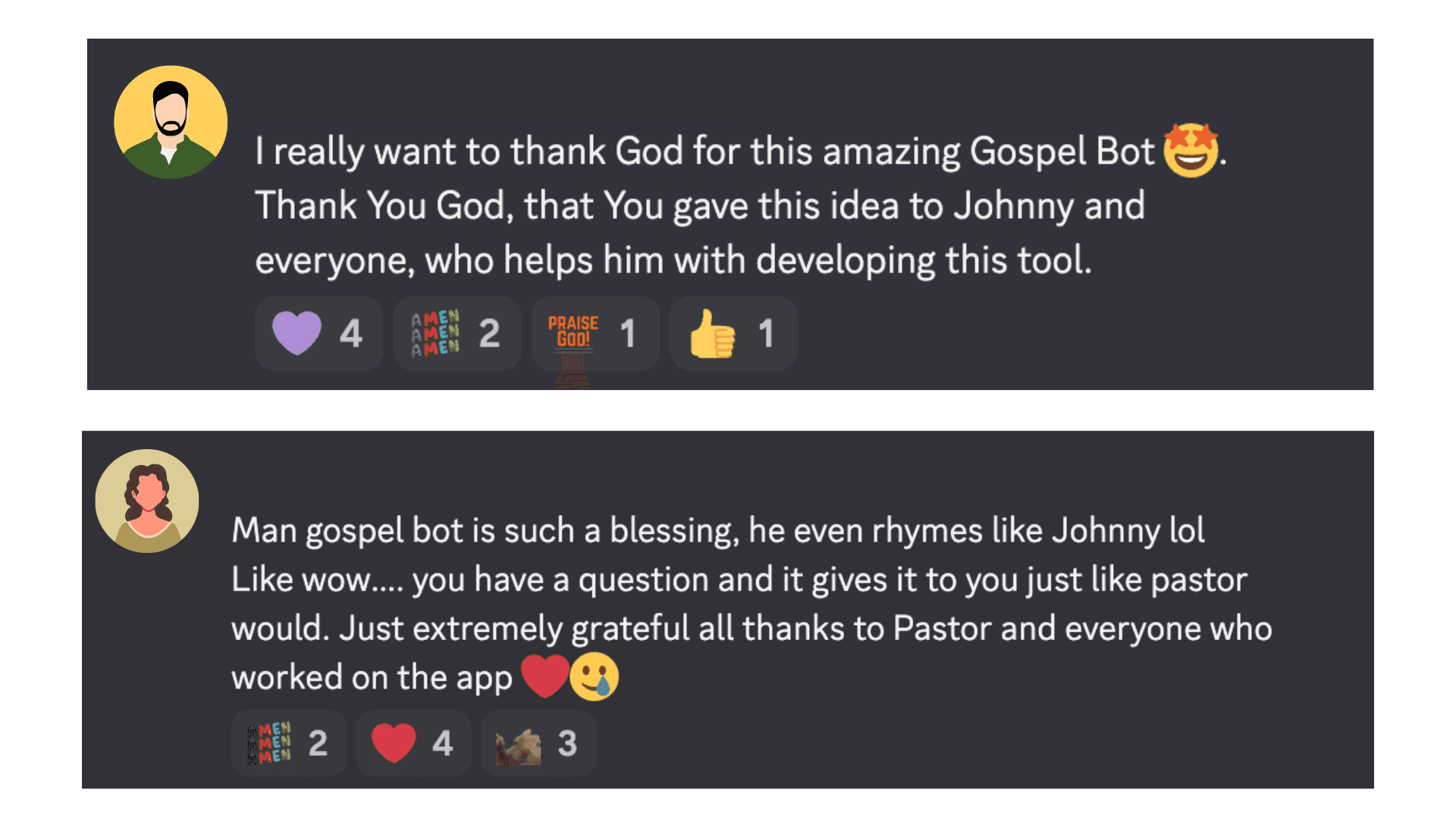 Gospel Bot Testimonials 
