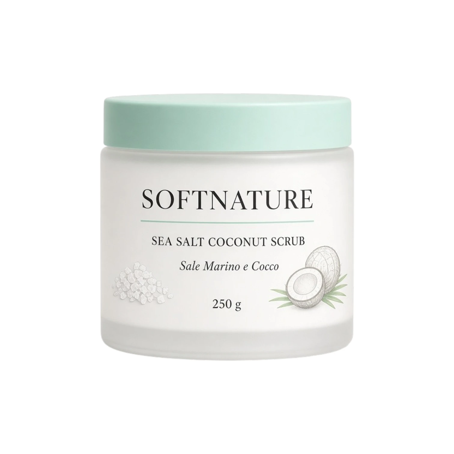 Private label body scrub in tube packaging