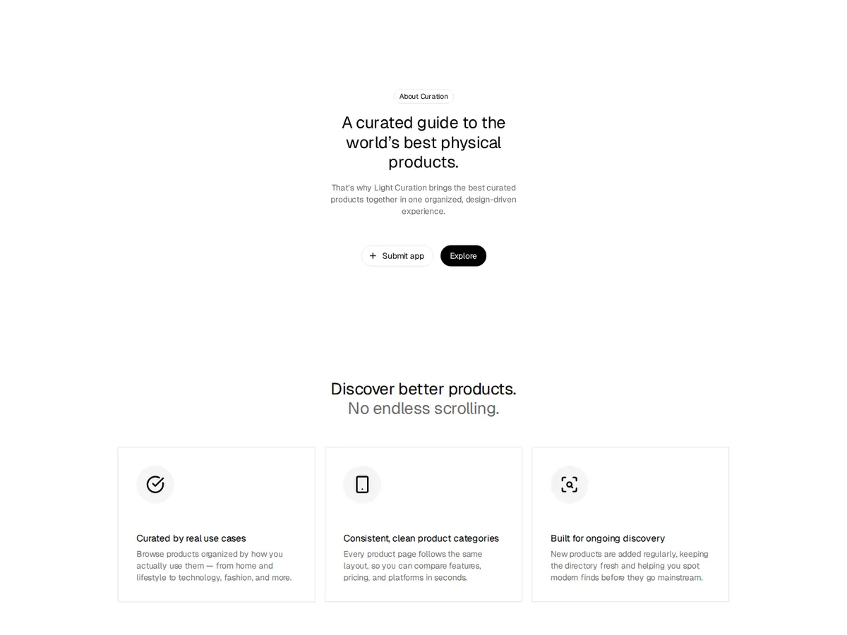detail image 4 of the curated framer website template