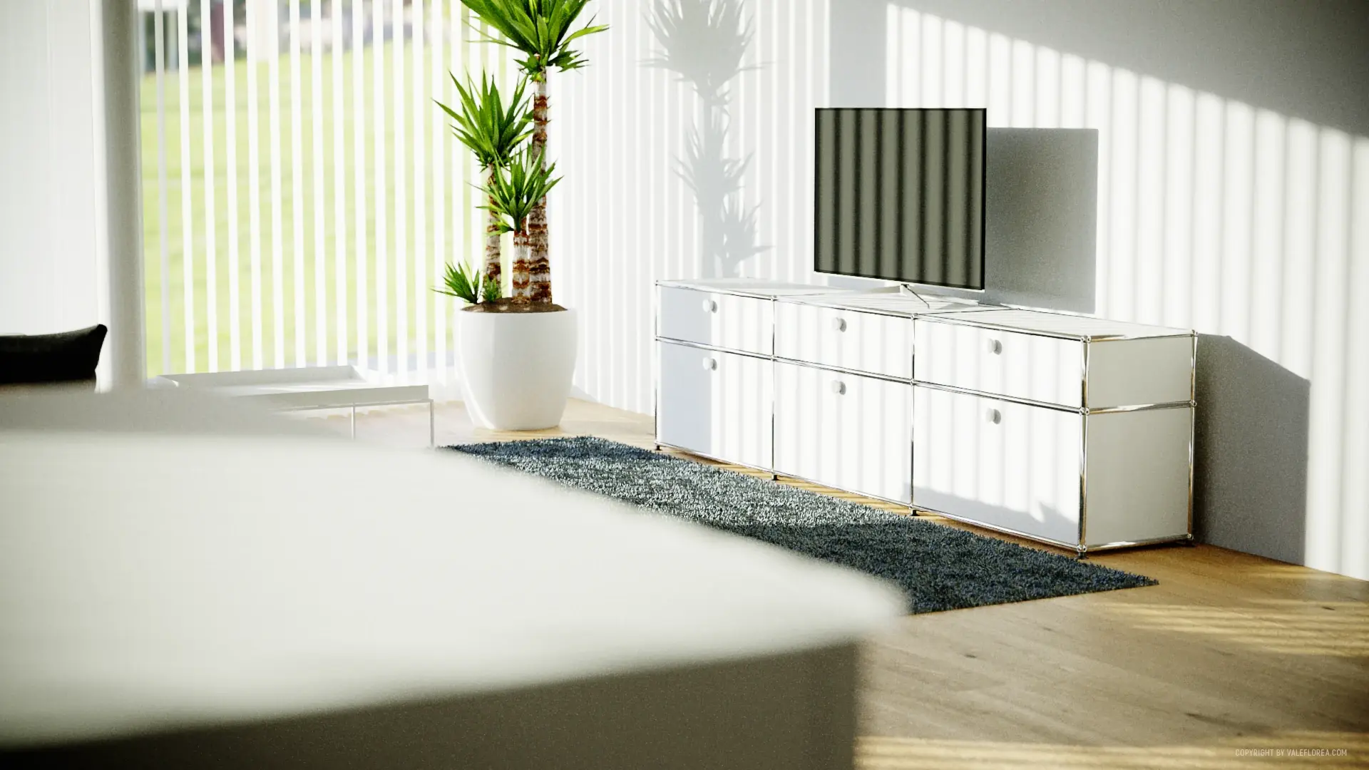 Wohnen · Wohnzimmer – freie 3D-Arbeit von Vale Florea, 2019