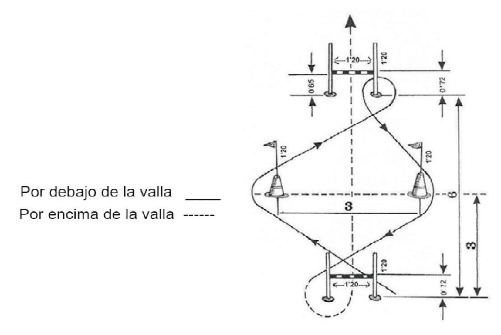 esquema del circuito de agilidad y coordinacion