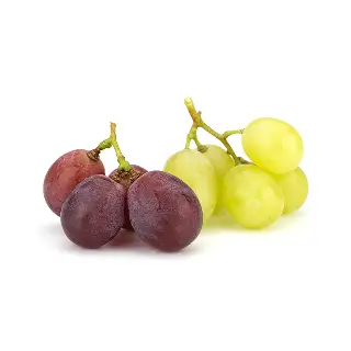 White and black grapes