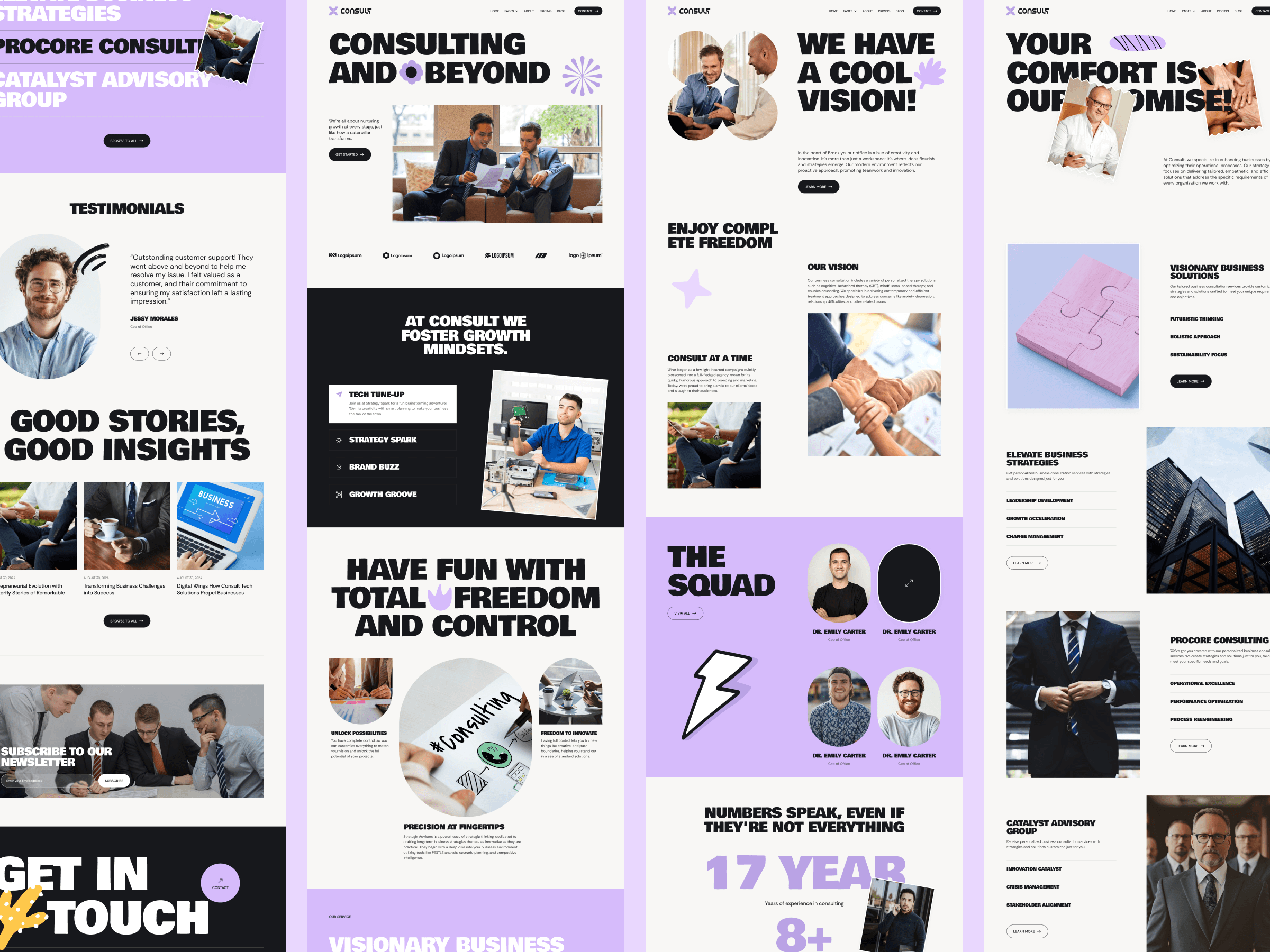 Framer consultancy agency template
