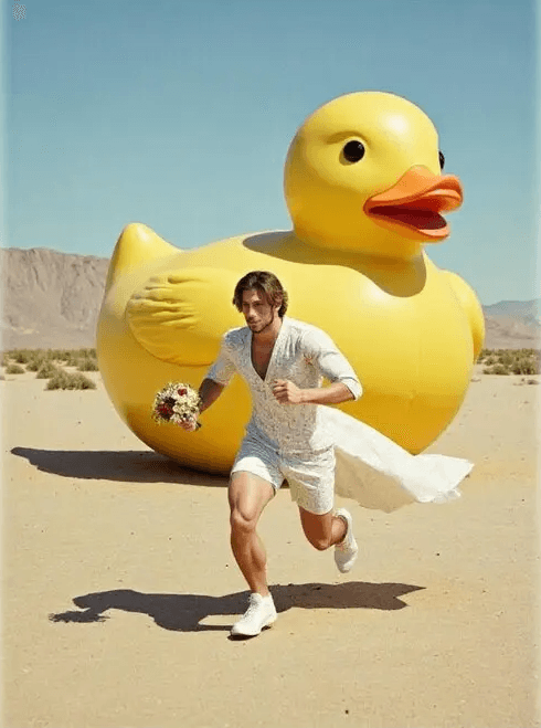 AI UGC video generator creates wild wedding chase