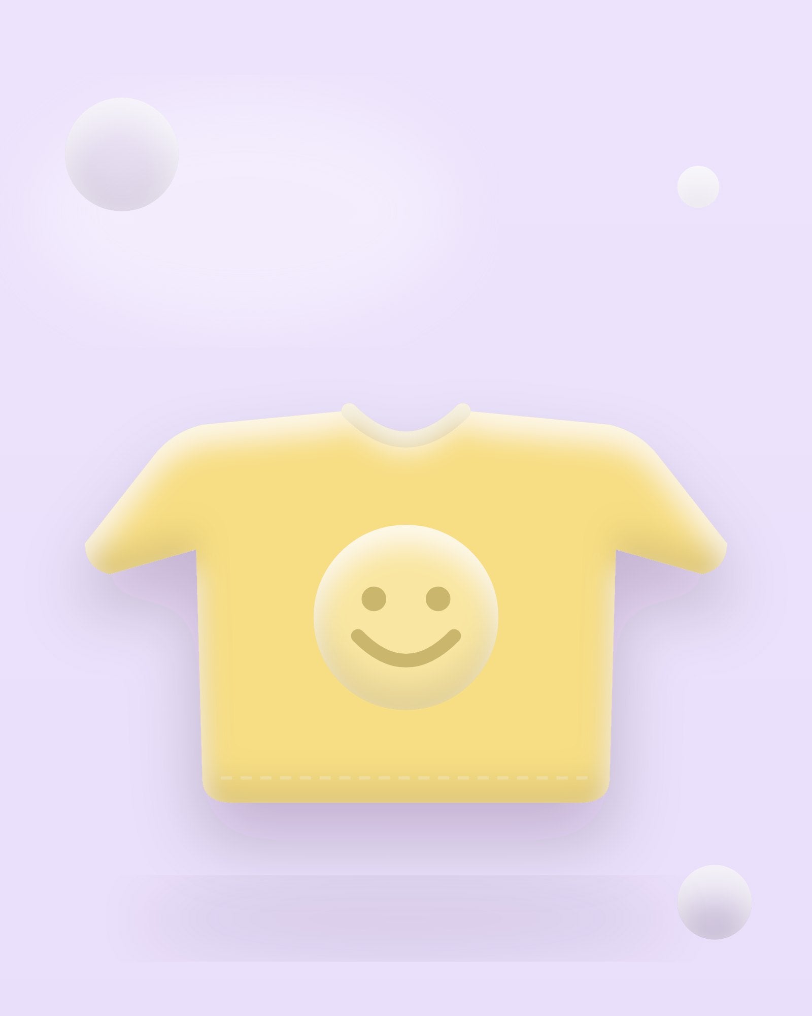 Smiley Chunk Graphic Tee in Butter