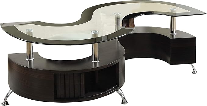 S shaped coffee table – A beautifully designed piece, perfect for adding elegance to any space.