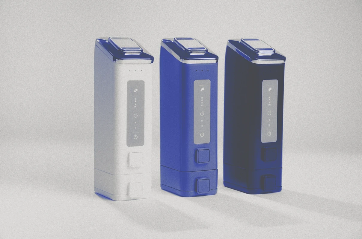 Cutitronics handheld skincare device range showing refined industrial design and user interface development.