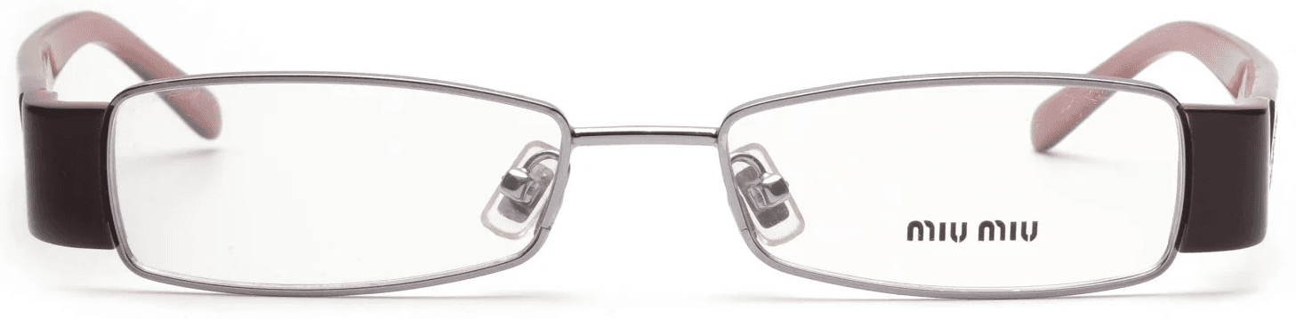 Burgundy Rectangular Glasses