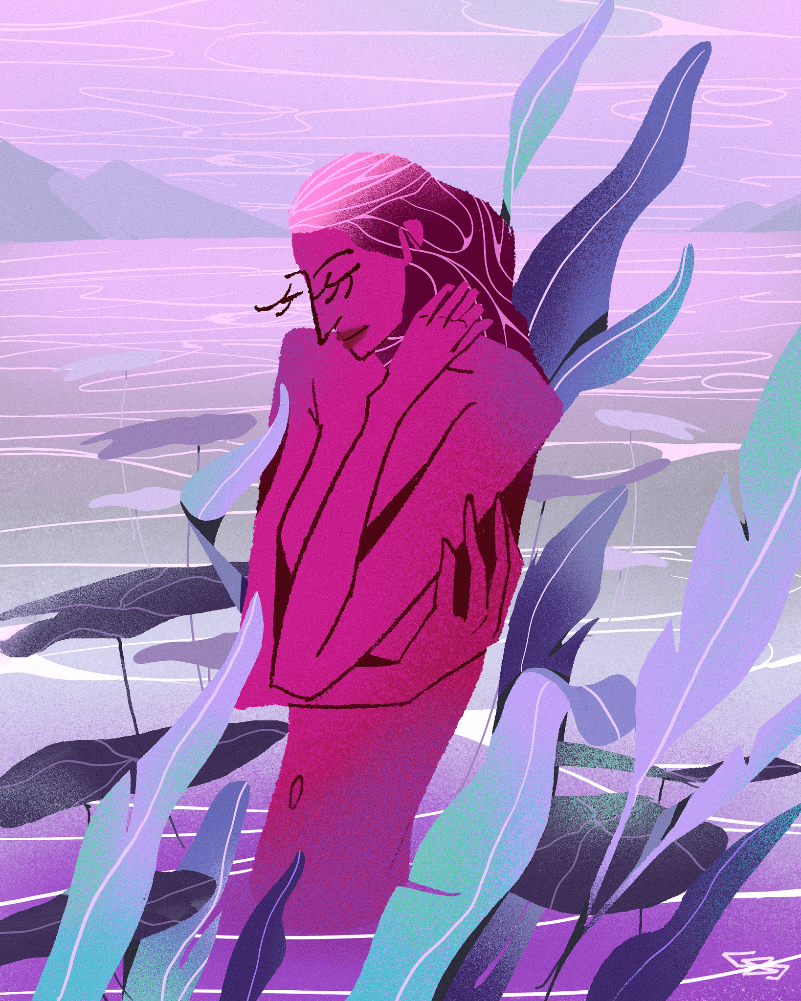 Woman And Dog