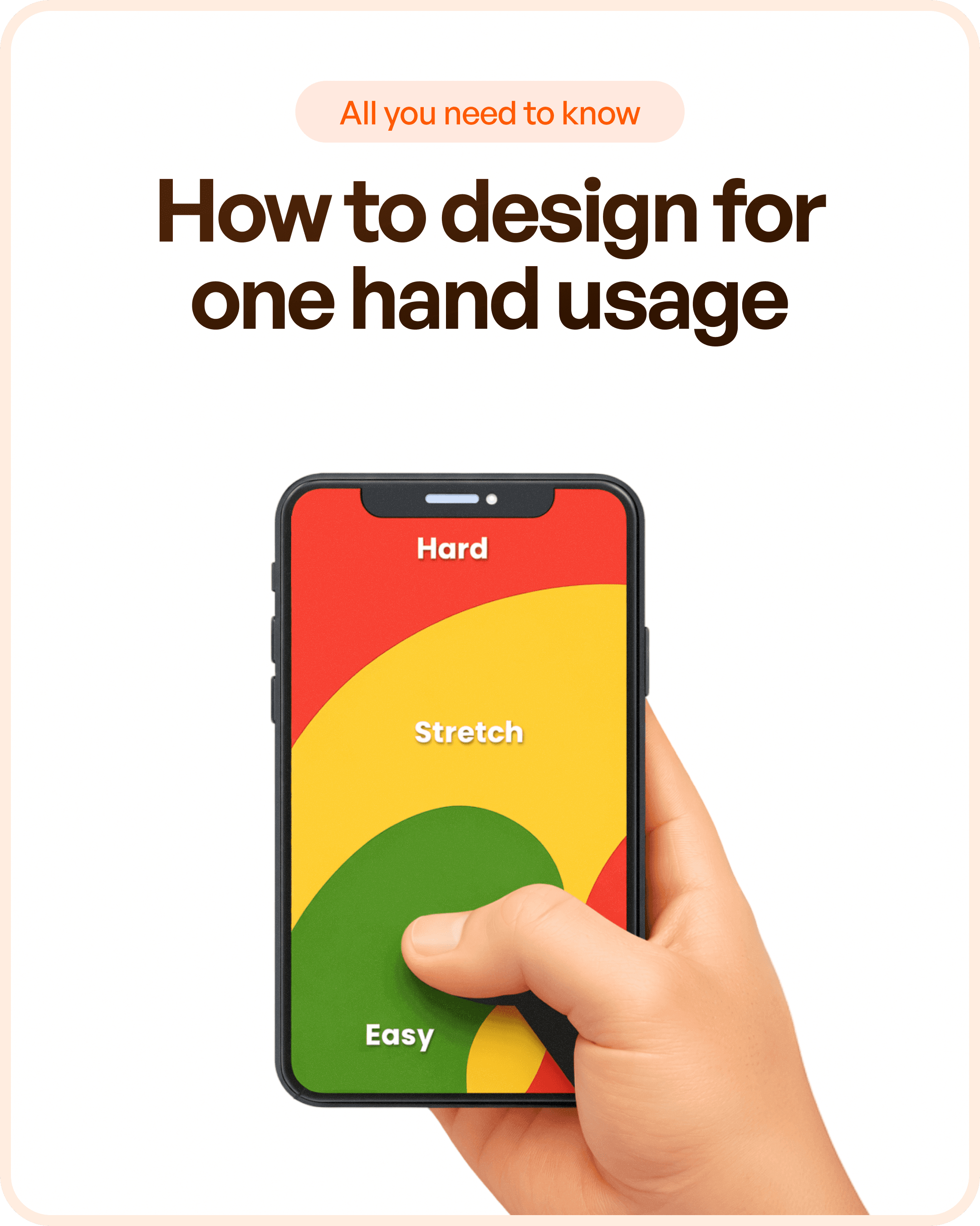 Hand illustration holding smartphone