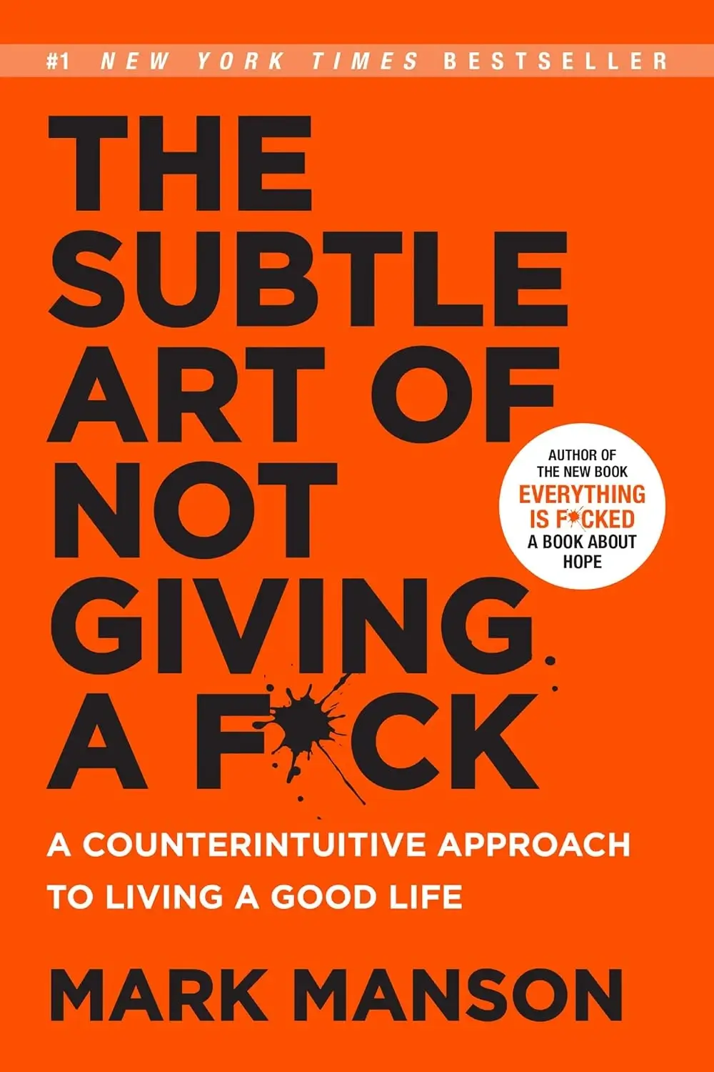 Book Cover Image - The Subtle Art Of Not Giving A F*ck 