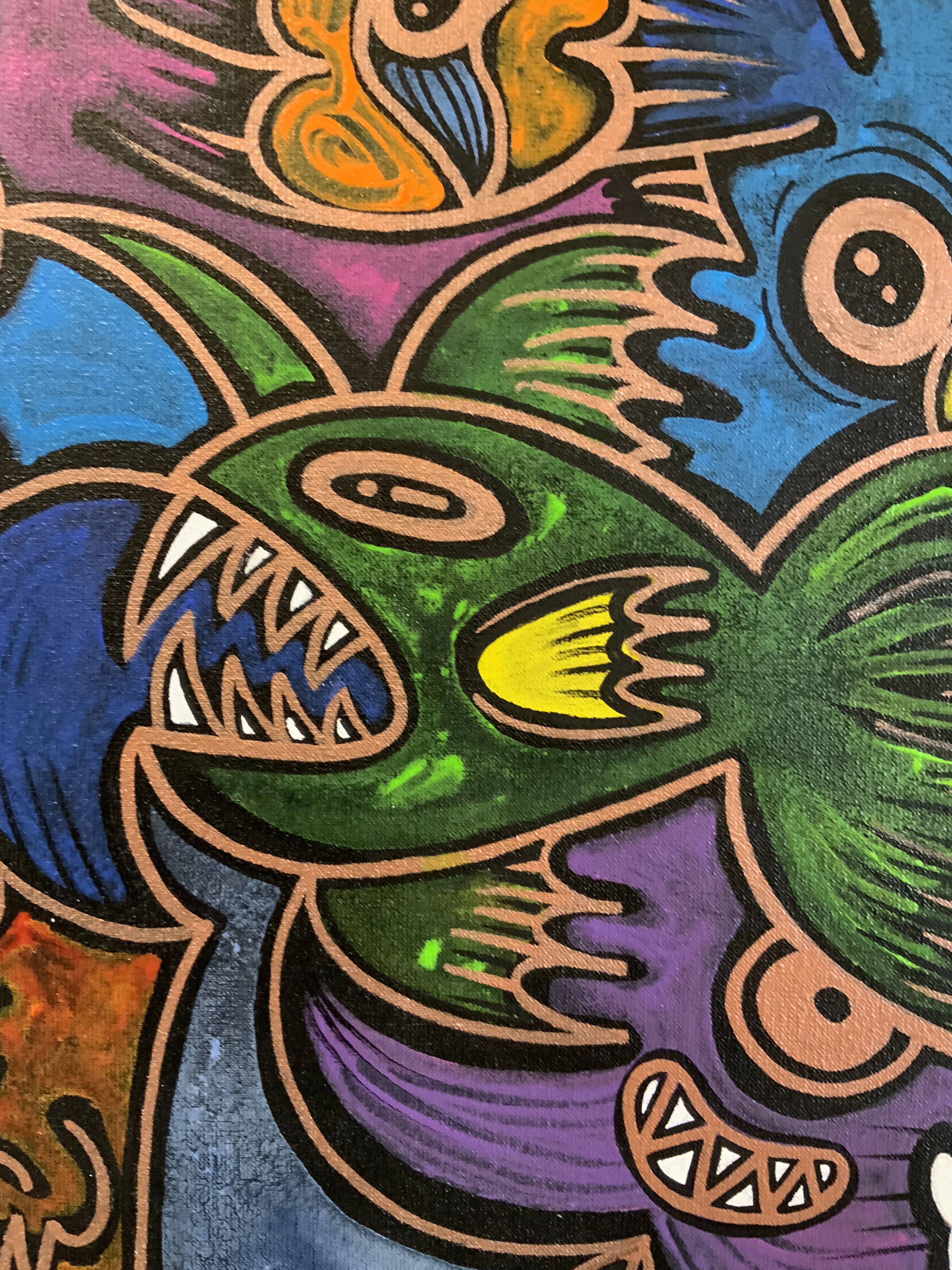 Totem wrath in progress. Abyssal fish detail