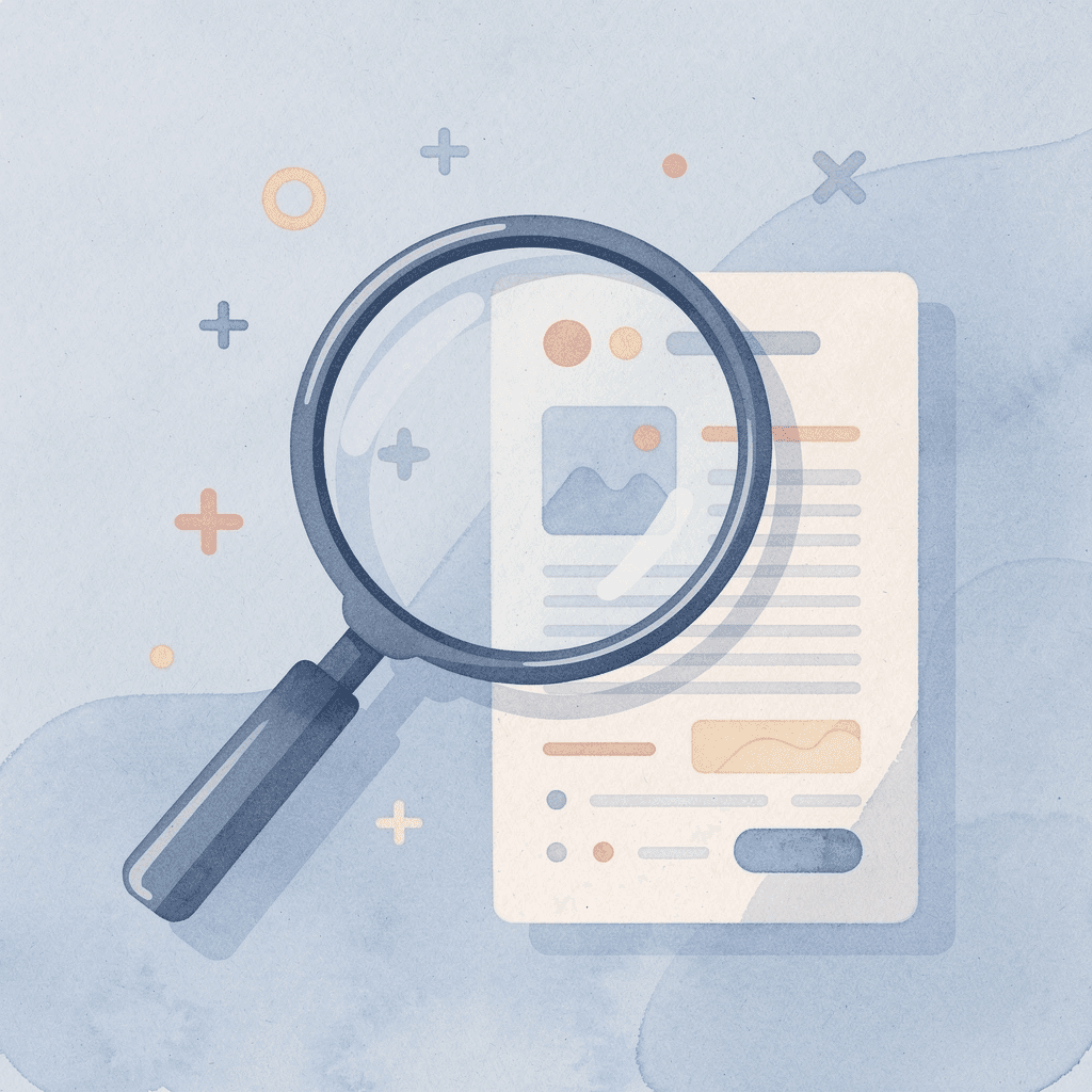 Magnifying glass examining legacy code to uncover hidden business logic