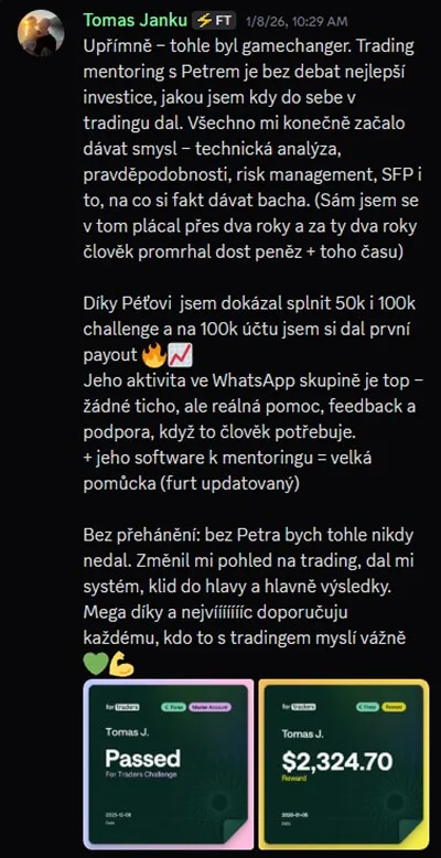 Zpráva studenta z komunity Funded Mind č. 4