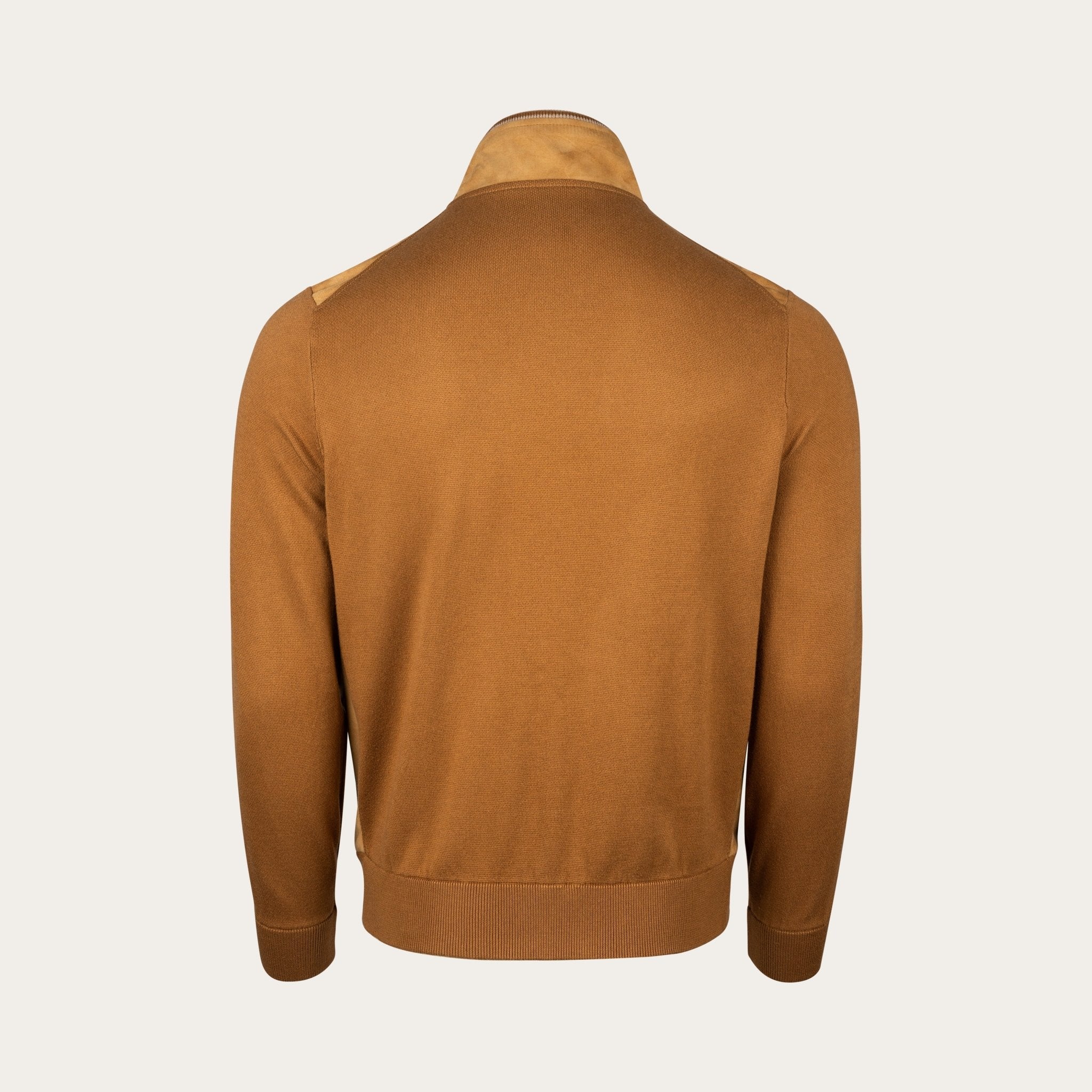 Knit and suede speedster bomber jacket - Mandelli UK
