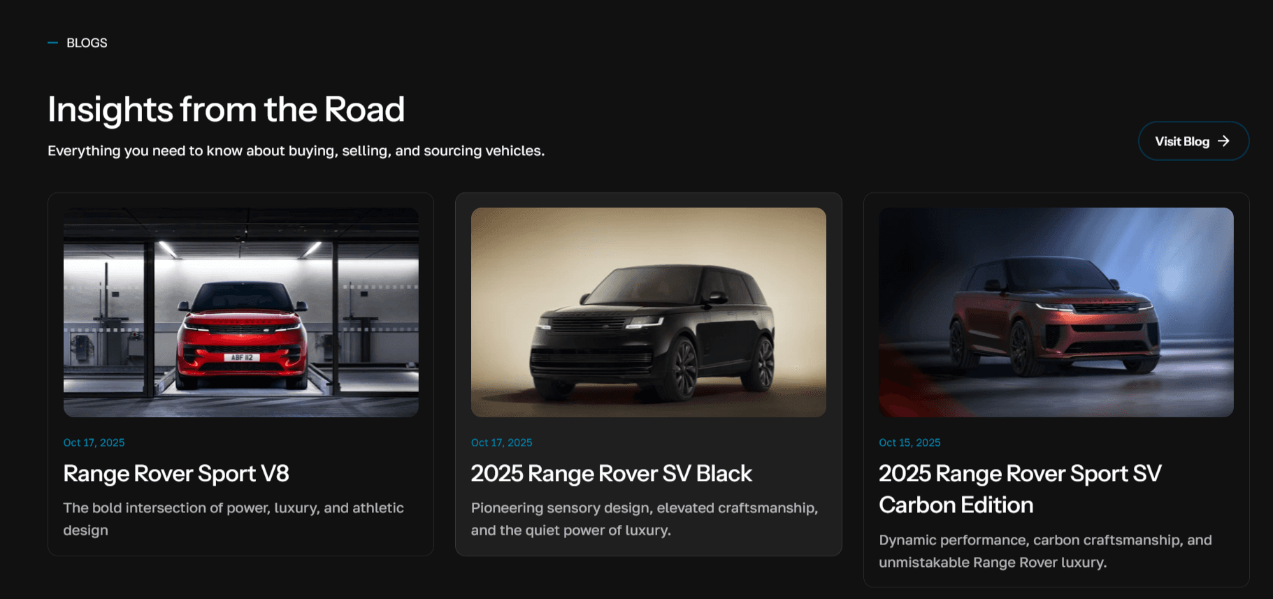 running black Porsche sedan