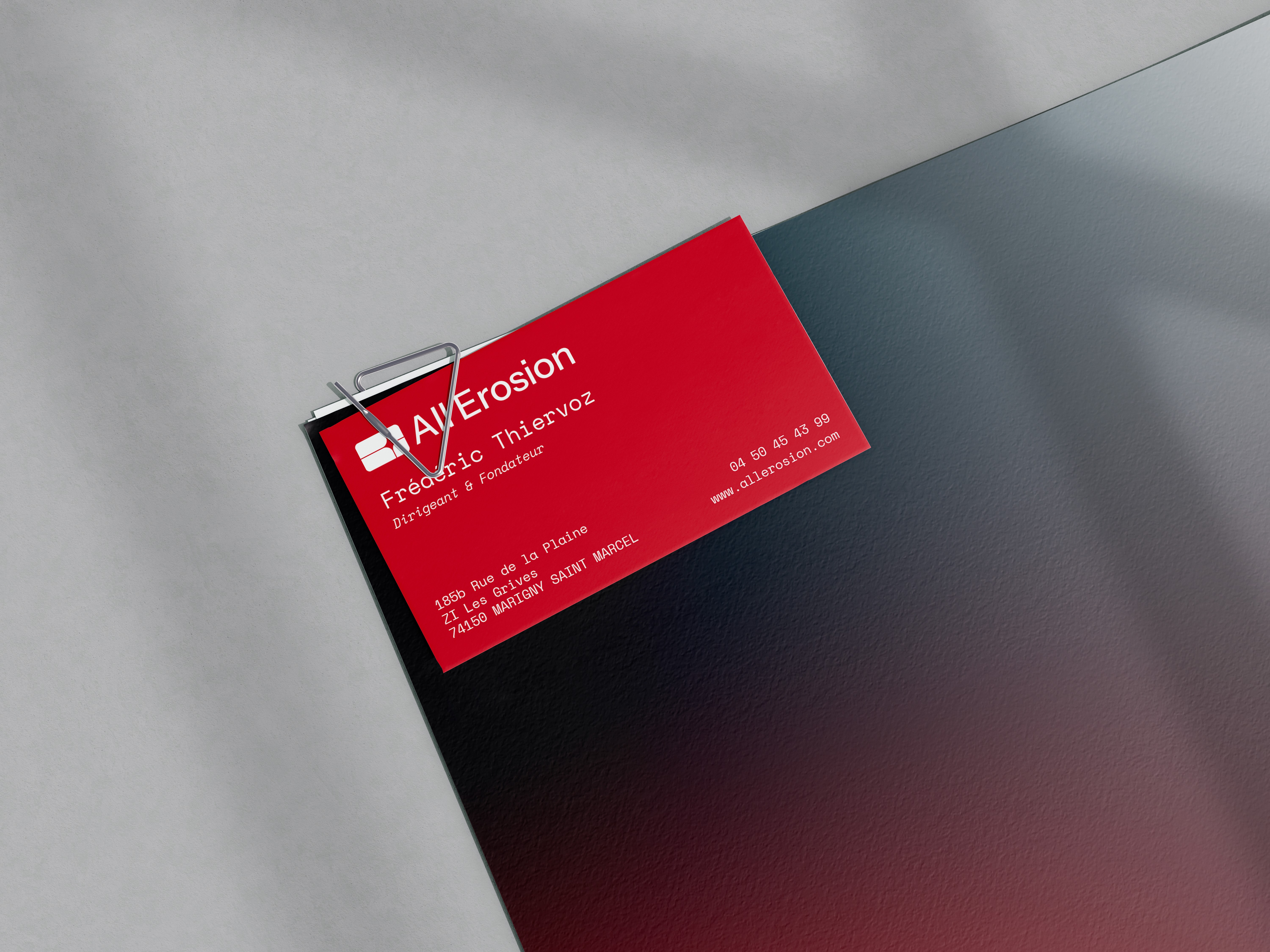 All Erosion Branding Carte de visite Thom Studio