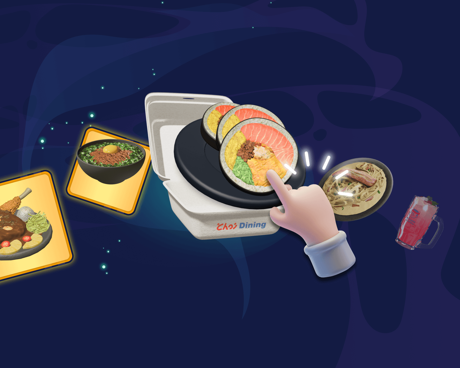 Flat lay of modern cooking magazine with bold text and contemporary design