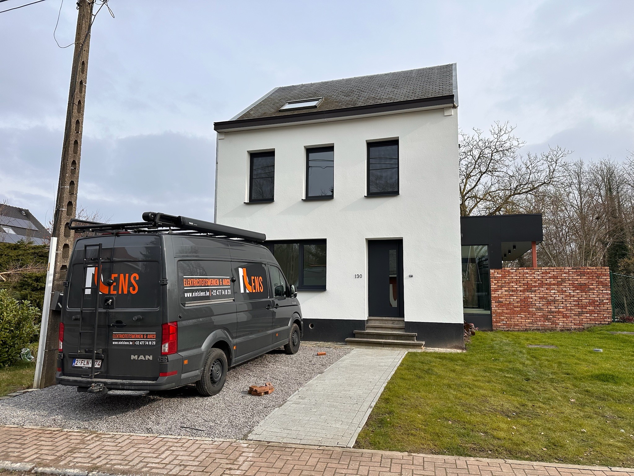 Electrician doing work