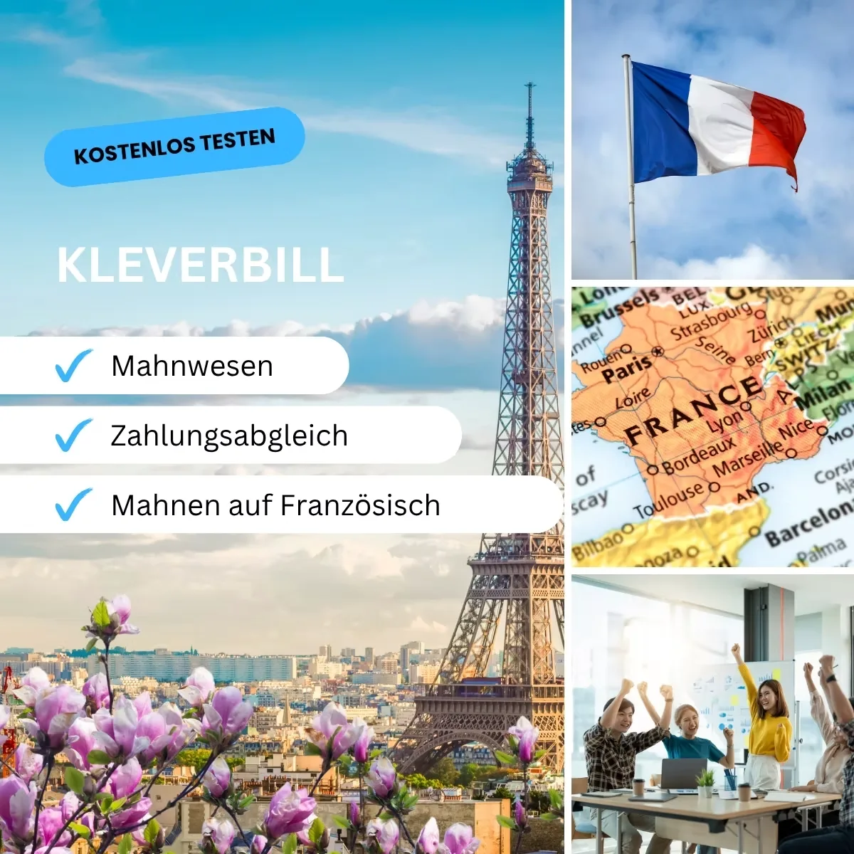 Mahnung erstellen auf Französisch