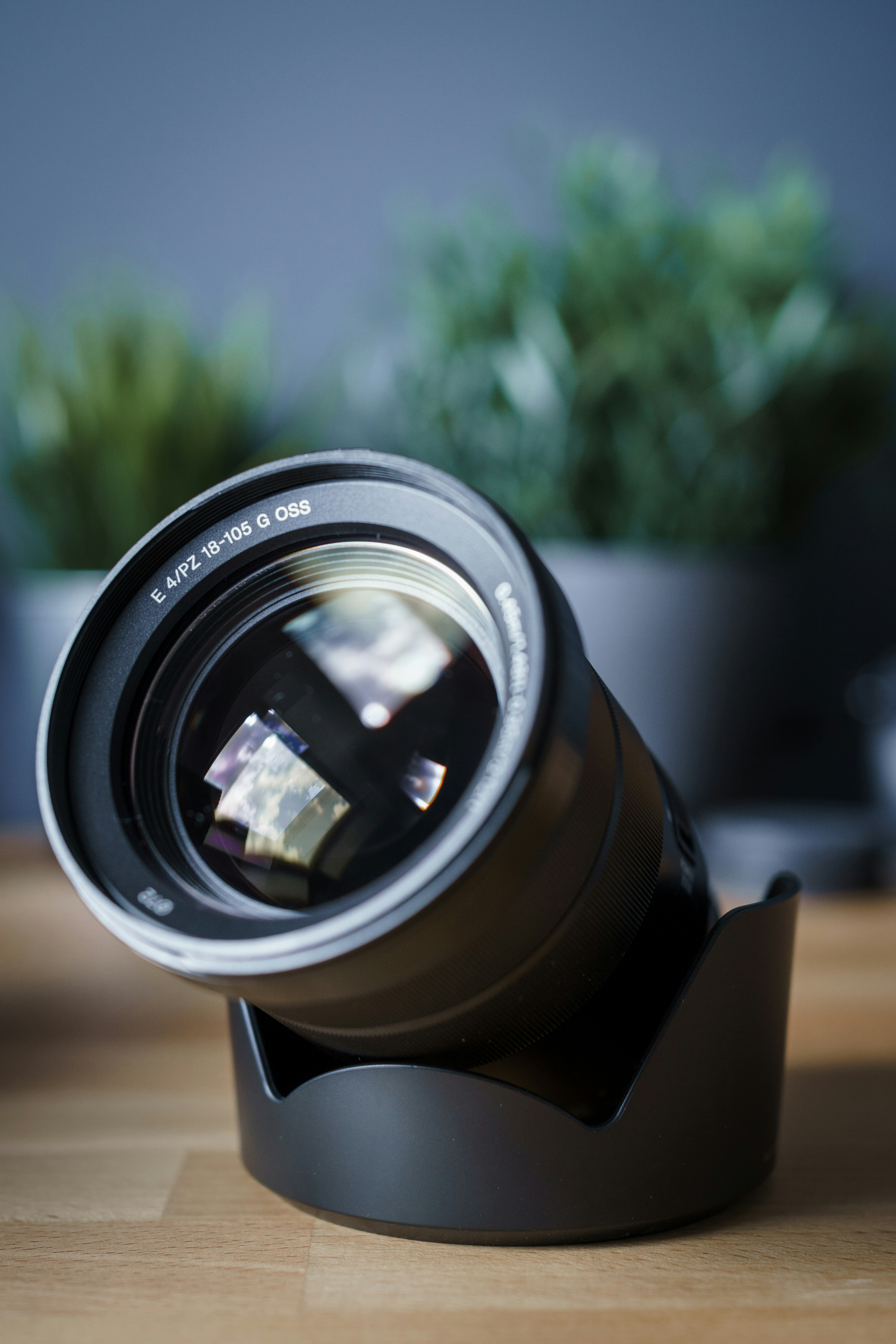 black dslr camera lens in tilt shift lens