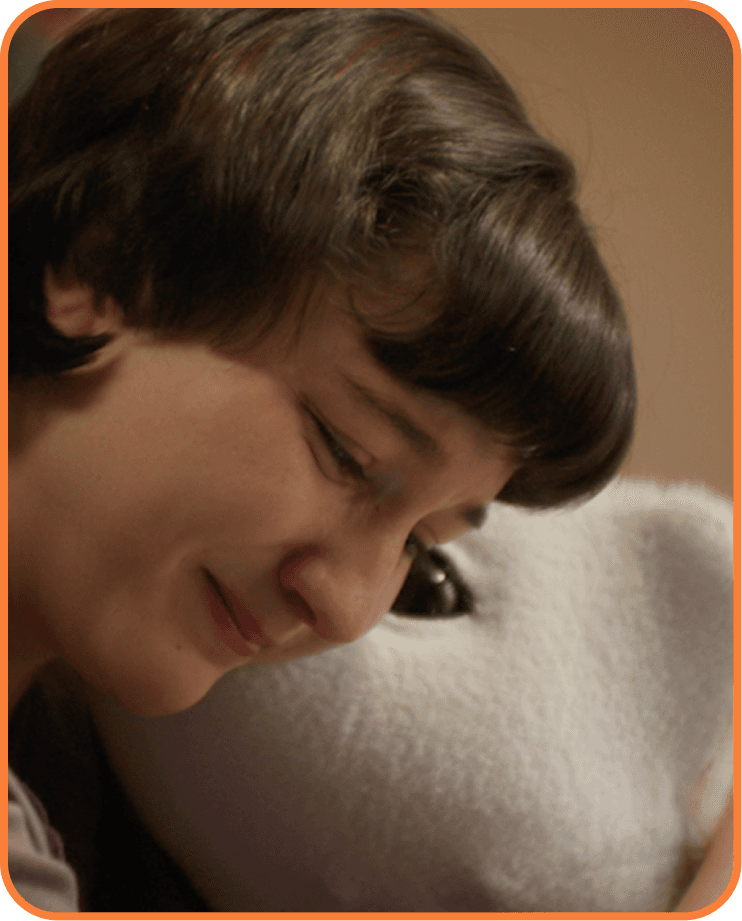 Child hugging a familiar