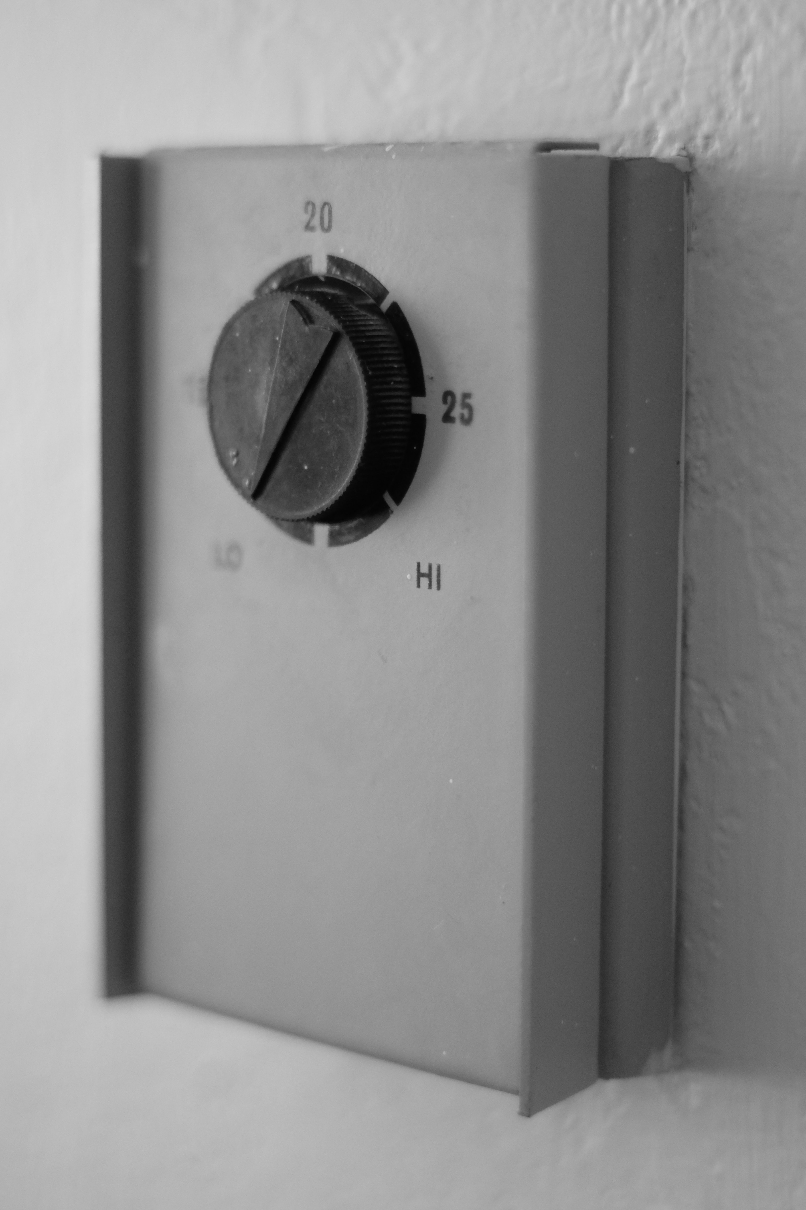 thermostat inside a rental property