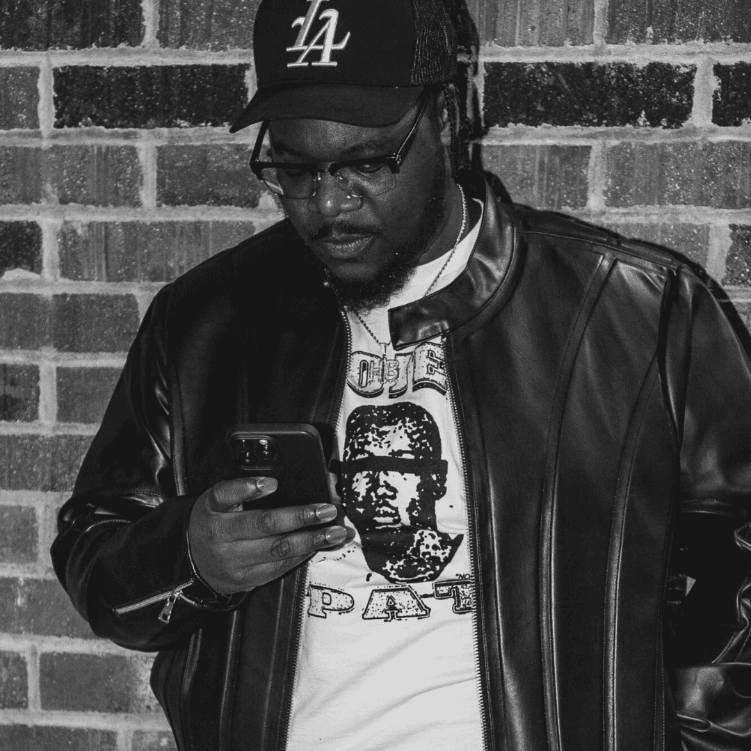 image of a lady in a blue puffer jacket