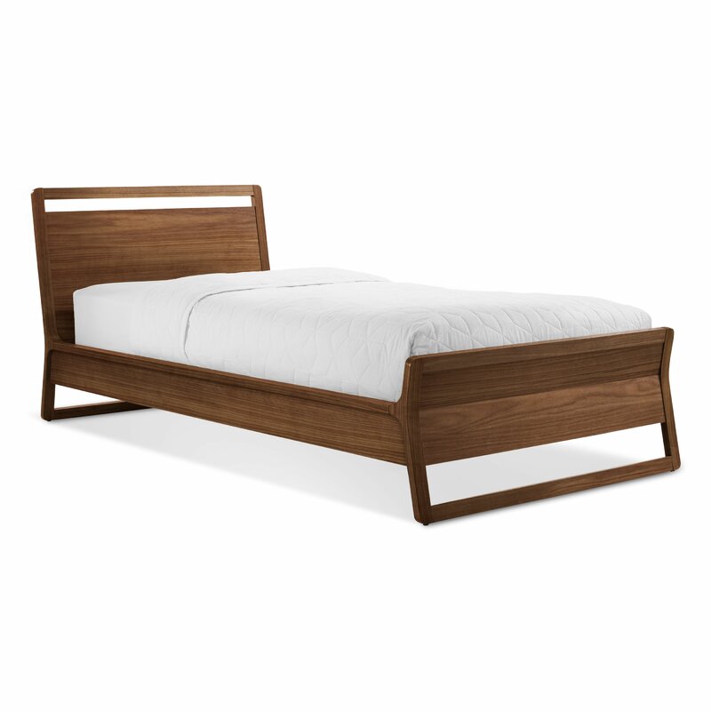 The blu dot woodrow bed is a stylish addition that complements any interior design.