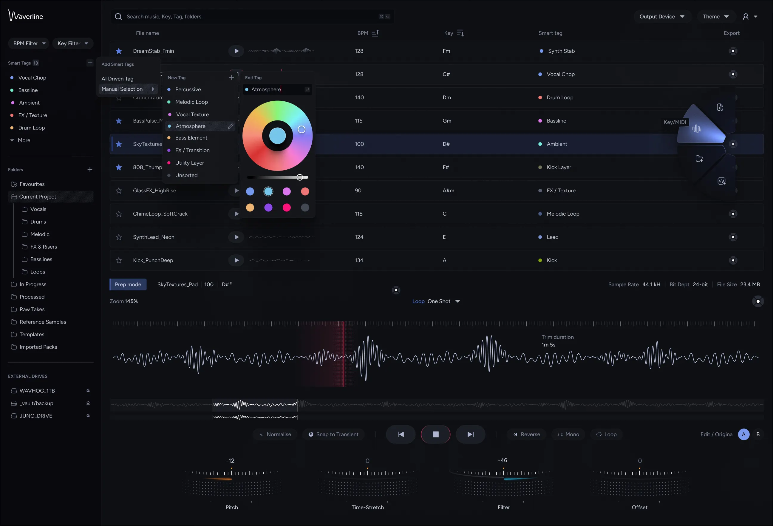 Waveline Audio interface