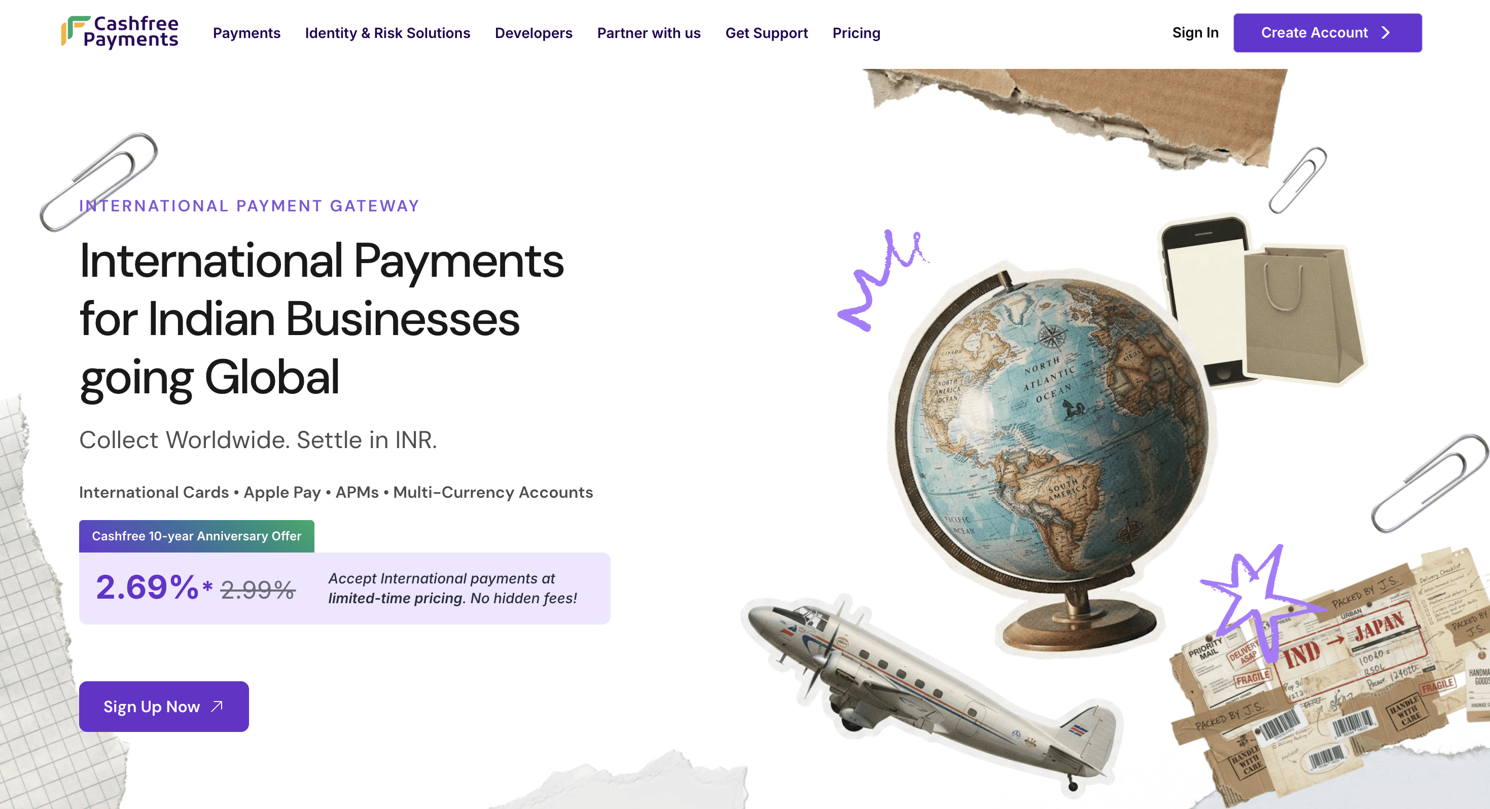 Cashfree International Payment Gateway for Exporters